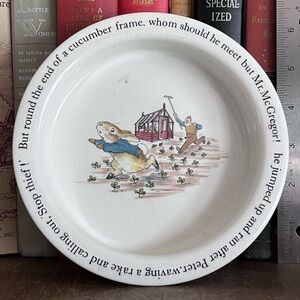 Ironic Wedgwood Peter Rabbit McGregor Garden Baby Plate Decorative Plate ceramic